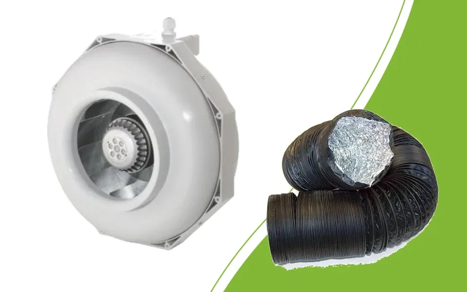Can-Fan RK Rohrventilator und Combiconnect Schlauch