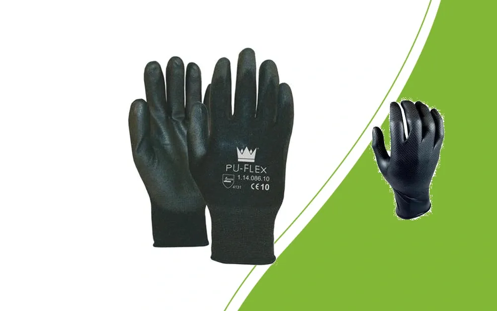 PU-flex und Grippaz Nitrilhandschuhe