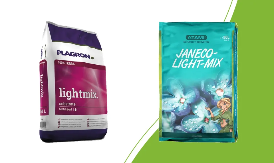 Plagron Lightmix und Atami Janeco lightmix als Grow-Erden