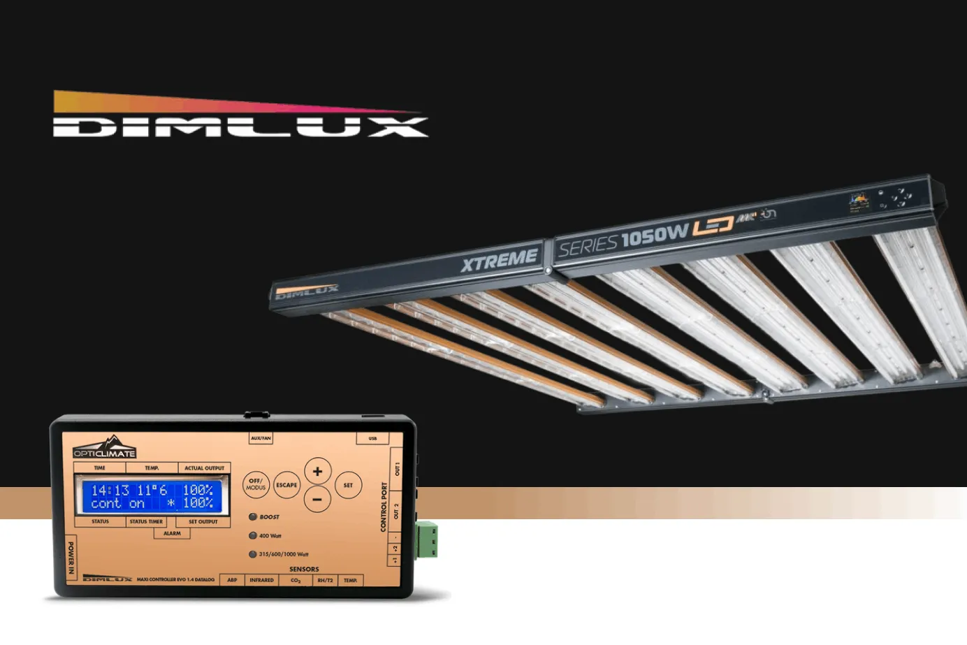 DimLux Xtreme Series 1050W LED, Maxi Controller