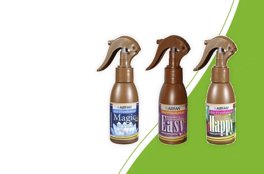 Airfan Magic, Easy und Happy geruchsneutralisierende Sprays mit 100 ml