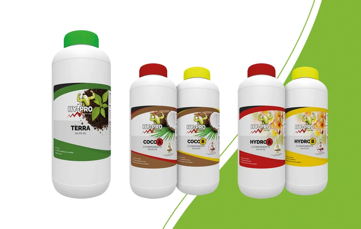 Hy-Pro Terra, Coco A&B und Hydro A&B Basisdünger