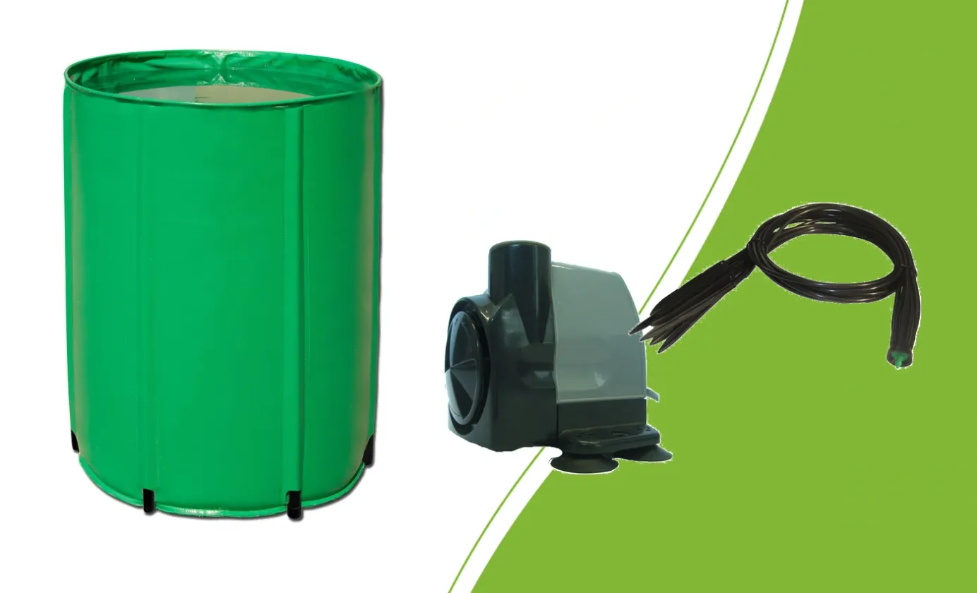 Faltbarer Aquaking Wassertank, HX 4500 Pumpe und CNL Achtfachverteiler