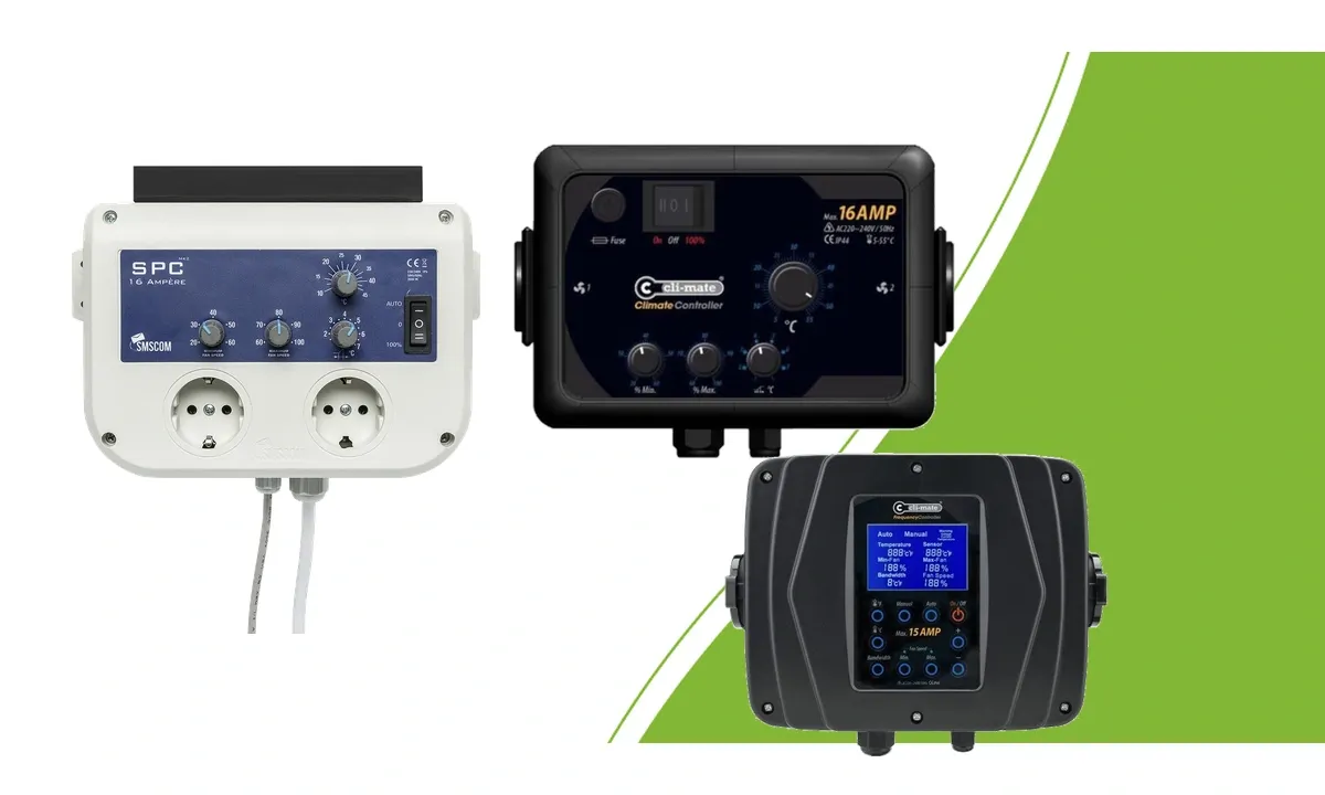 SMSCOM SPC 16A MK2, Cli-mate 16A Klimaregler und Cli-mate 15A Frequenzregler