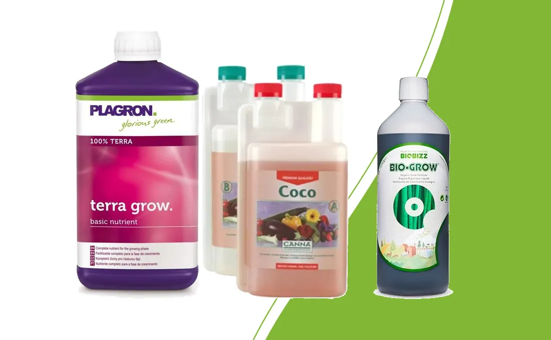 Plagron Terra Grow, Canna Coco A&B und BioBizz Bio·Grow