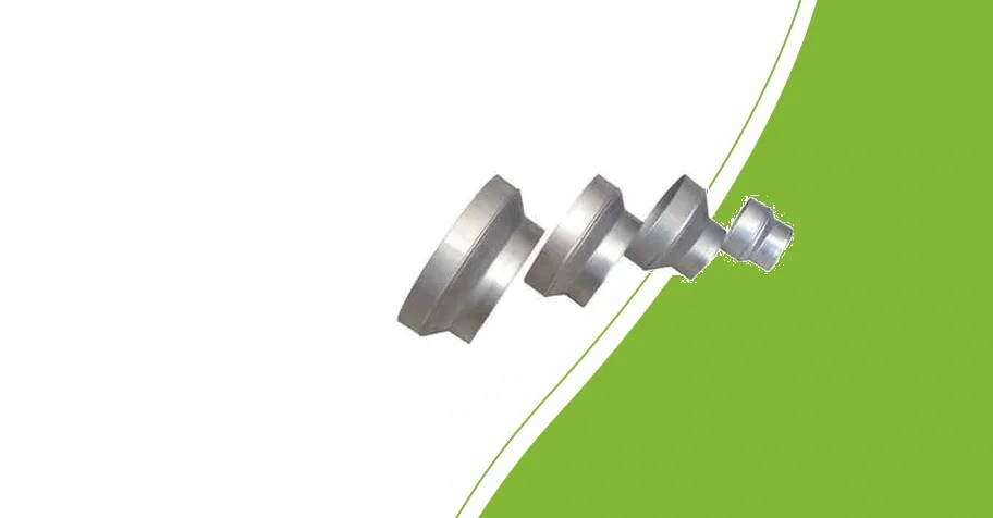 Gruppenfoto von Metallreduzierungen mit zwei unterschiedlichen Anschlussdurchmessern