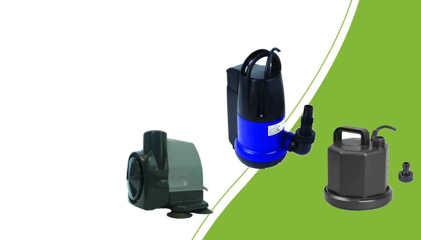 AquaKing HX-4500 Umwälzpumpe, Q50011 Tauchpumpe und Q2001 Flachsauger