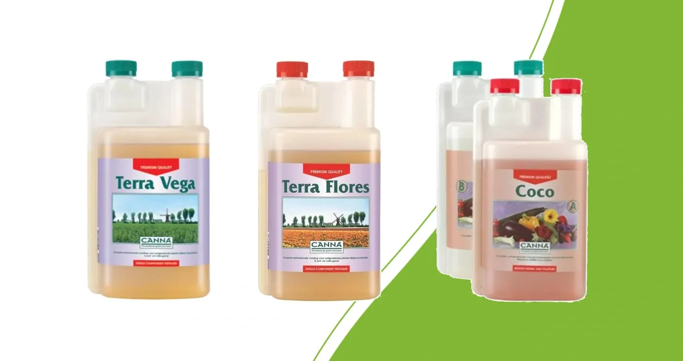 CANNA Terra Vega, Terra Flores und Coco A&B