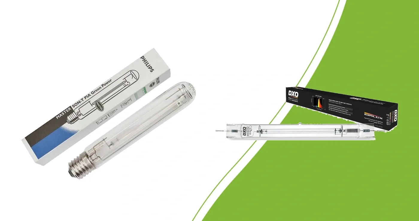Philips 600W E40-Leuchtmittel und DimLux 1000W Double-Ended-NDL-Lampe