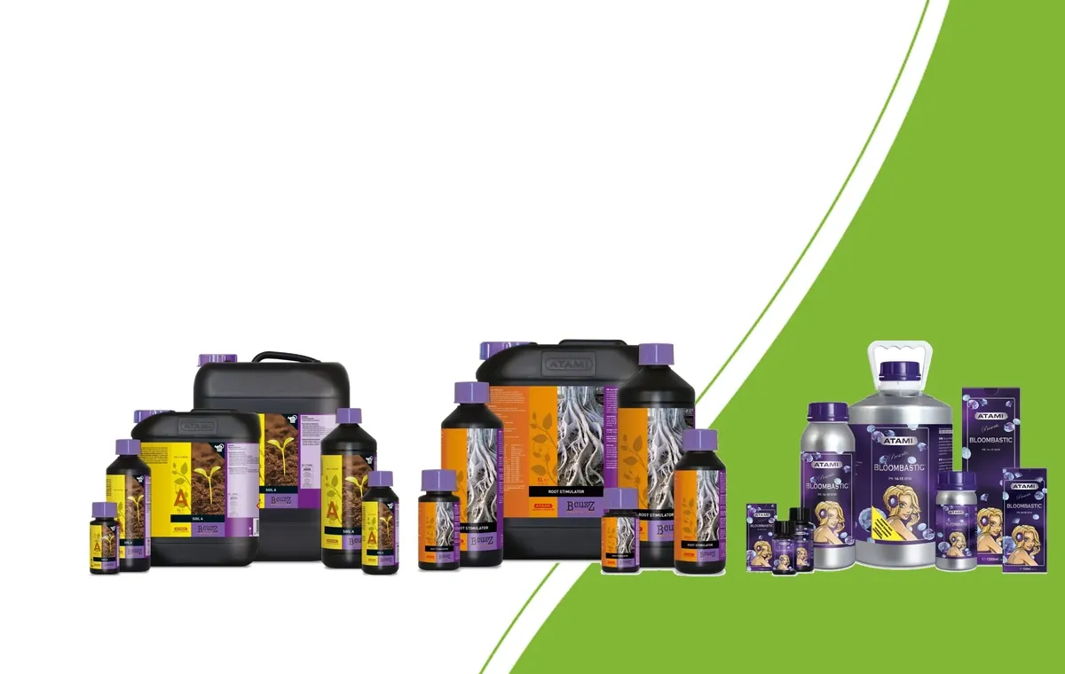 Atami B’cuzz Soil, Root Stimulator und Bloombastic Produktfamilien
