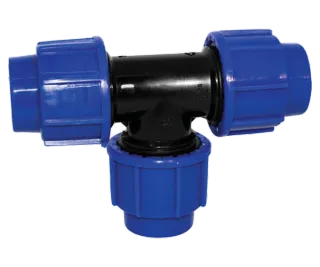 PE-T-Stück mit drei Anschlüssen für 25 mm
