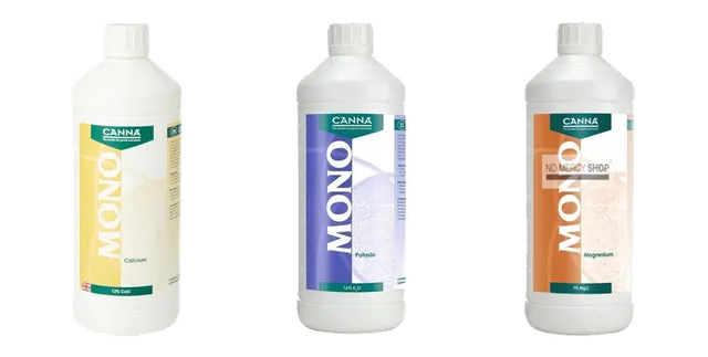 Produktauswahl für Canna Dünger: Canna Calcium 15% 1 ltr; Canna K16% 1 ltr; Canna MgO 7% 1 ltr