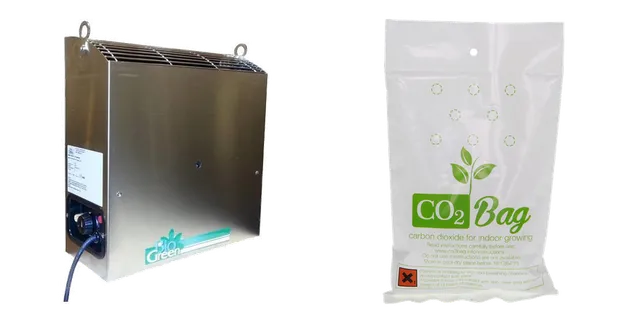 Produktauswahl für CO2-Technik: Biogreen | CO2 Kachel | 4kw | Aardgas; CO2 Bag Koolstofdioxide