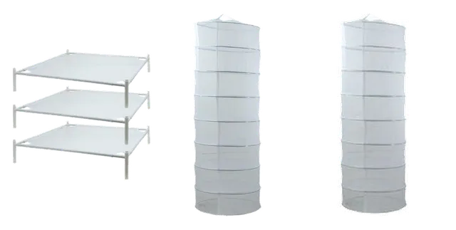 Produktauswahl für Trockennetze: Droogrek stapelbaar, 71x71cm; droognet hangend, rond 60cm (8 laags); droognet hangend, rond 80cm (8 laags)