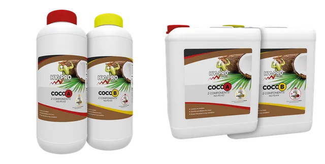 Produktauswahl für Hy-Pro Dünger: Hy-Pro | Cocos A&B Plantenvoeding | 1 liter; Hy-Pro | Cocos A&B Plantenvoeding | 10 liter